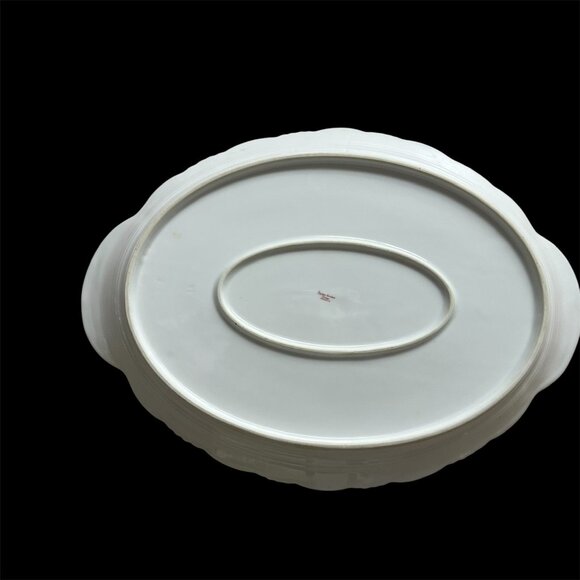 Limoges Haviland C.H. Field Rose Floral Gold Rim 17" Serving Platter Early 1900 - Picture 2 of 3